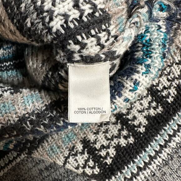 Victoria's Secret Women's Large 100% Cotton Nordic Pattern Cropped Sweater - Picture 6 of 10